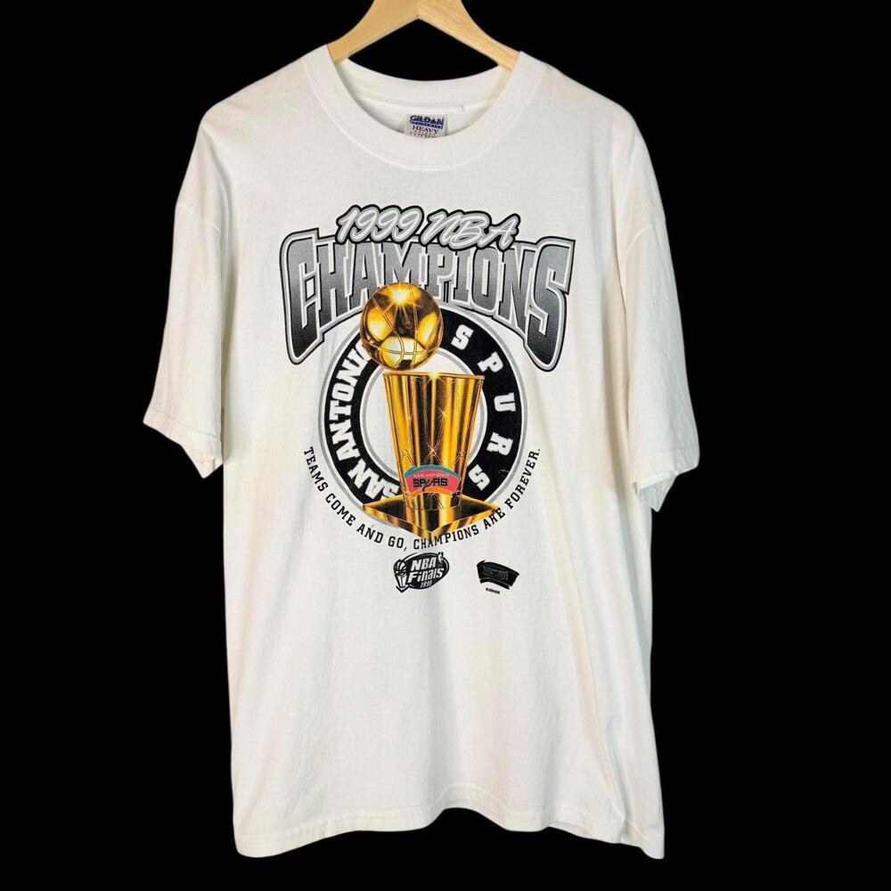 1999 Nba Champions San Antonio Spurs Tim Duncan T Shirt Xl
